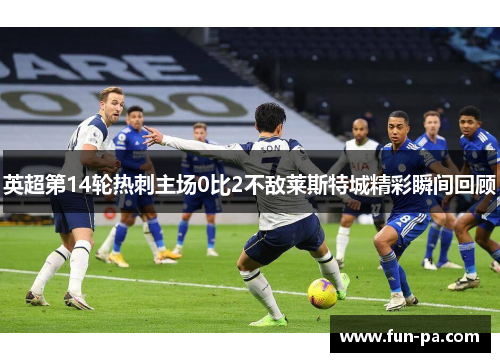 英超第14轮热刺主场0比2不敌莱斯特城精彩瞬间回顾
